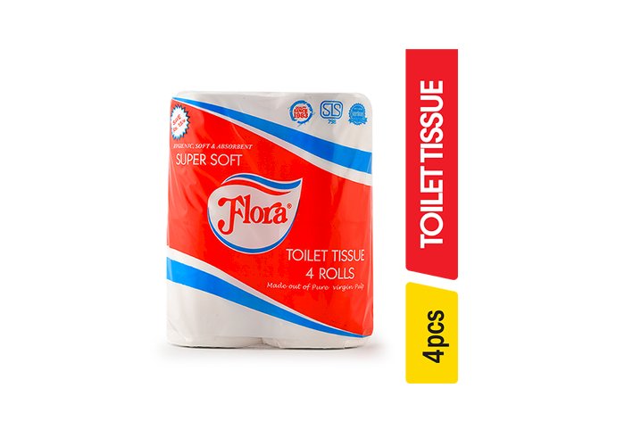 Flora Toilet Rolls Jumbo - 4.00 pcs