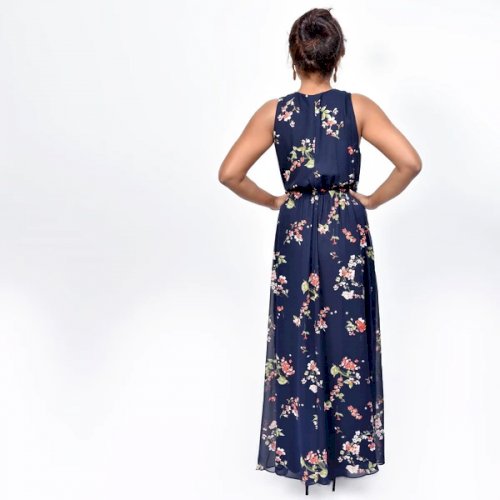 Girly Floral Print Maxi