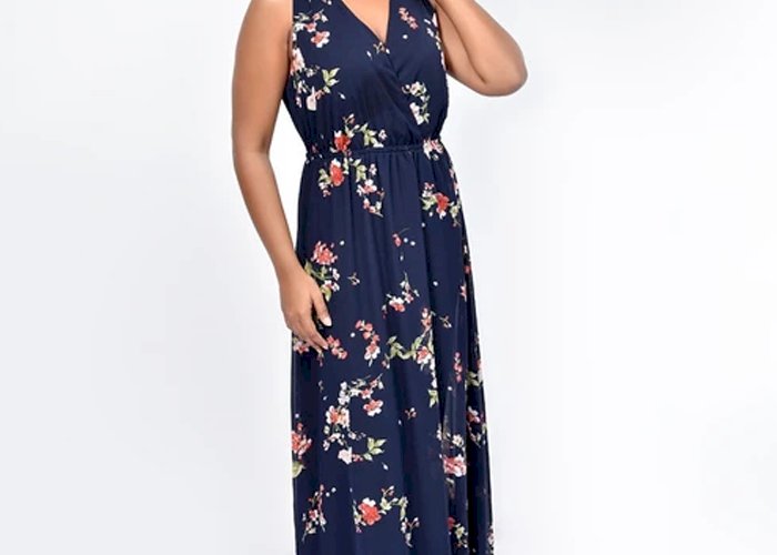 Girly Floral Print Maxi