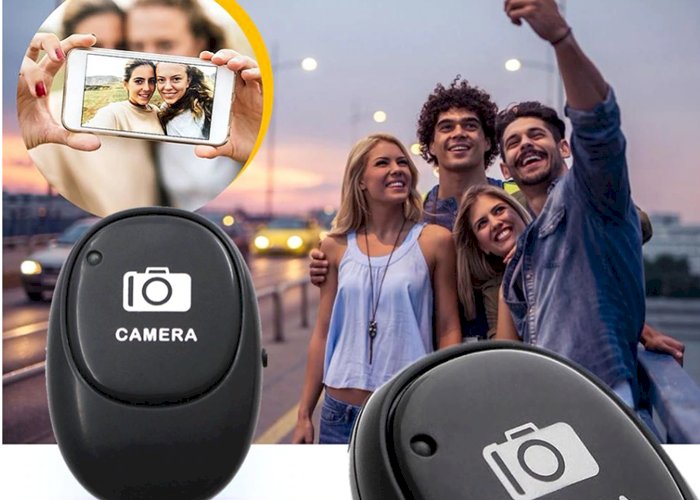 Mini Bluetooth Remote Control Button Wireless Controller Self-Timer Camera Stick Shutter Release Phone Selfie for ios / Android