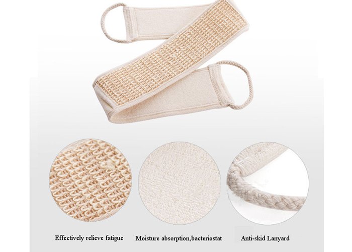 Natural Soft Exfoliating Loofah Bath Shower Unisex Massage Spa Scrubber Sponge Back Strap Body Skin Health Cleaning Tool