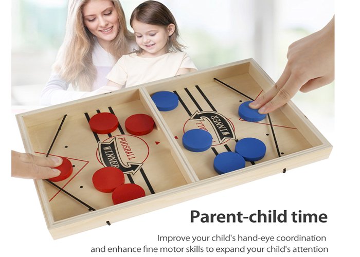 Table Hockey Paced Sling Puck Board Games SlingPuck Winner Party Game Toys For Adult Child Family Party Game Toys Fast Hockey