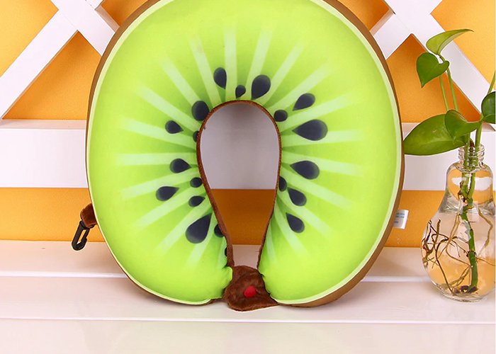 HazyBeauty U Shape Memory Foam Pillow Plane Fruits Watermelon Shape Traveling Airplane Pillow U-shape Neck Pillows 28x30cm