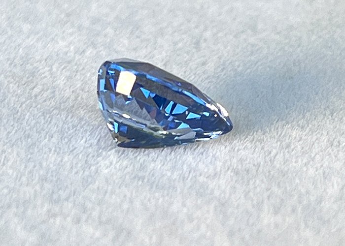 2.63 Cts Unheated Blue Sapphire Loose Gemstone, Pear Shape Cornflower Ceylon Blue Sapphire Engagement Ring White Gold Yellow Gold Jewelry