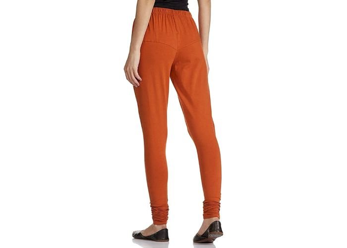 Lovely India Fashion Full Stretchable Solid Regular Shining Leggings for Women and Girls Colour Rest